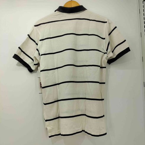 ブルックスブラザーズ BROOKS BROTHERS 90s USA製 GOLDEN FLEECE 金羊 刺繍 鹿の子 ピケ ボーダー ポロシャツ メンズ import:M