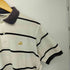 ブルックスブラザーズ BROOKS BROTHERS 90s USA製 GOLDEN FLEECE 金羊 刺繍 鹿の子 ピケ ボーダー ポロシャツ メンズ import:M