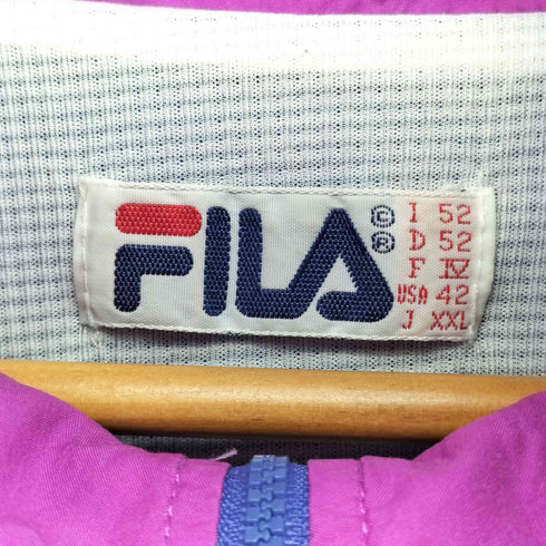 フィラ FILA ジップアップ ナイロン ジャケット メンズ import:XXL