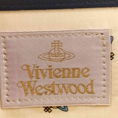 ヴィヴィアンウエストウッド Vivienne Westwood カウレザー立体オーブ付きハンドバッグ レディース