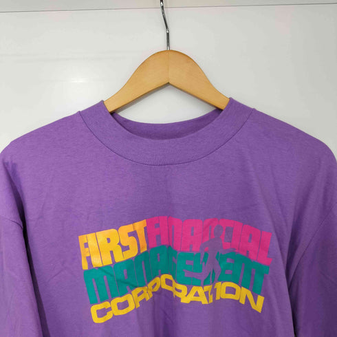 オニータ ONEITA 90s USA製 企業ロゴ プリント シングルステッチ S/S Tシャツ メンズ import:XL