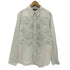 ターク TAAKK FLOWER EMBROIDERY REGULAR SHIRT ストライプ柄 フロントボタン レギュラーシャツ メンズ 2