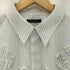 ターク TAAKK FLOWER EMBROIDERY REGULAR SHIRT ストライプ柄 フロントボタン レギュラーシャツ メンズ 2