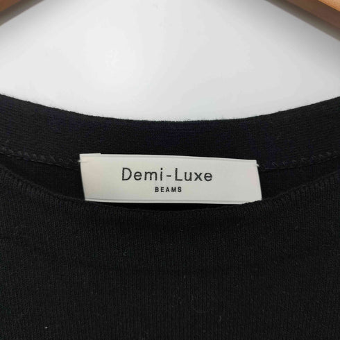 デミルクスビームス Demi-Luxe BEAMS 2024SS チュール スリーブ クルーネック プルオーバー レディース