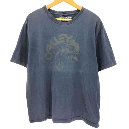 オークリー OAKLEY 00s FACTORY PILOT ロゴプリント 半袖 クルーネック Tシャツ メンズ import:XL