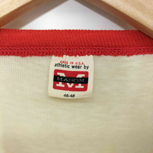 MASON 60-70s USA製 プリント S/S Tシャツ メンズ 46-48