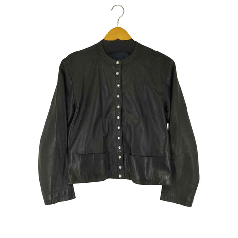 MOTHERS MADE IN FRANCE スナップボタン ラムレザージャケット レディース JPN:1