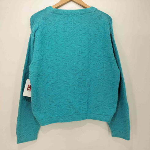 エルエルビーン L.L.Bean 80s USA製 ジャガード コットンニット カーディガン メンズ import:S