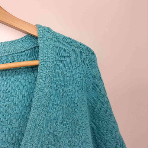 エルエルビーン L.L.Bean 80s USA製 ジャガード コットンニット カーディガン メンズ import:S