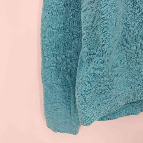 エルエルビーン L.L.Bean 80s USA製 ジャガード コットンニット カーディガン メンズ import:S