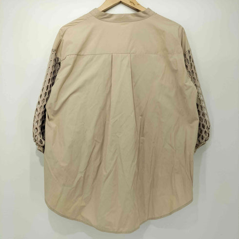 ドゥドゥ DouDou 23SS 袖レーススキッパーシャツ レディース FREE