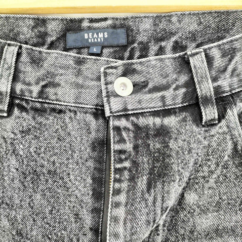 ビームスハート BEAMS HEART 25ss ヒゲブラスト オーバーダイ デニム ショートパンツ メンズ