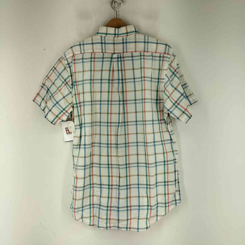 アイゾッドラコステ IZOD LACOSTE 80-90S BD S/S チェックシャツ メンズ import:L