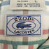 アイゾッドラコステ IZOD LACOSTE 80-90S BD S/S チェックシャツ メンズ import:L