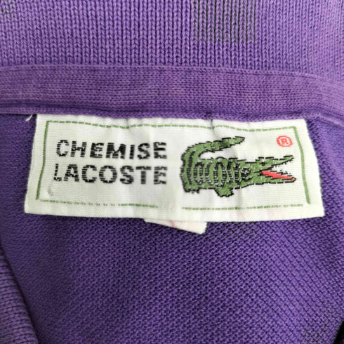 シュミーズラコステ CHEMISE LACOSTE 70-80S ワニ刺繍 S/S ポロシャツ メンズ JPN:2