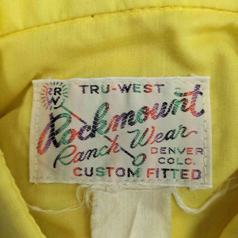 Rockmount Ranch Wear 60-70S S/S ウェスタンシャツ メンズ