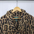 ローレンラルフローレン LAUREN RALPH LAUREN 90s ラムウール100 ハンドニット レオパード ネイティブ ショールカラー カーディガン レディース import:S