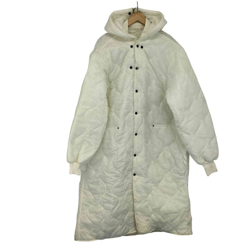ユーエスアーミー U.S. ARMY 80s LINER FOOD INSPECTORS SMOCK フードインスペクター フード付 キルティングライナーコート メンズ import:M