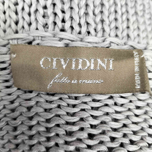 チヴィディーニ CIVIDINI フリルドッキング ニットベスト レディース