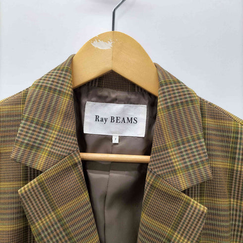 レイビームス Ray BEAMS 22SS チェック 4ボタン ダブルジャケット レディース JPN:1