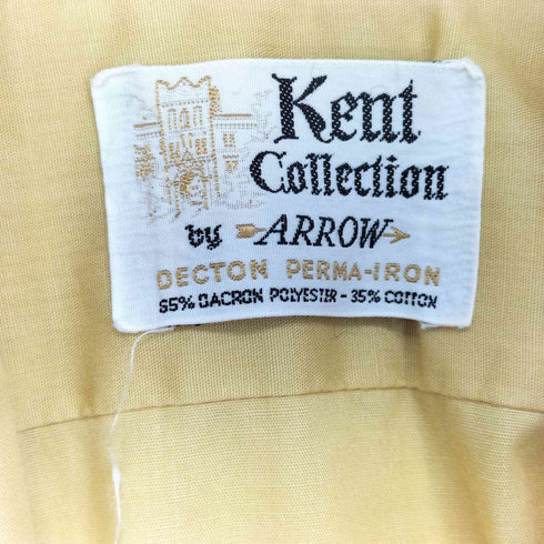 アロー ARROW 60-70s USA製 kent collection decton perma-iron ボタンダウンシャツ メンズ