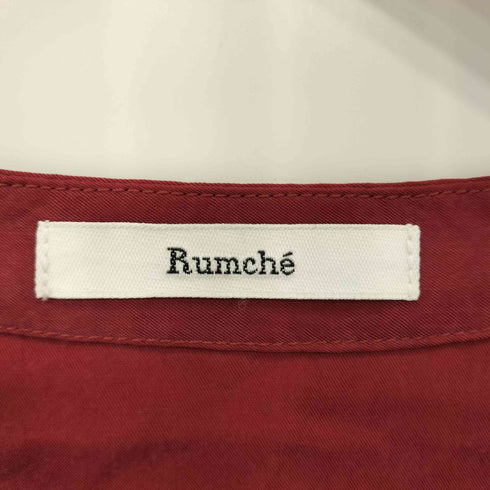 RUMCHE キュプラ100% フリルブラウス domestic レディース FREE