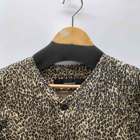 ジャーナルスタンダード JOURNAL STANDARD 22AW キルティングブルゾン ノーカラー レオパード レディース