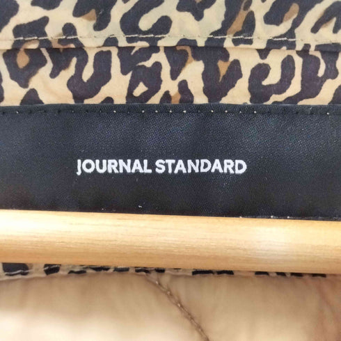 ジャーナルスタンダード JOURNAL STANDARD 22AW キルティングブルゾン ノーカラー レオパード レディース