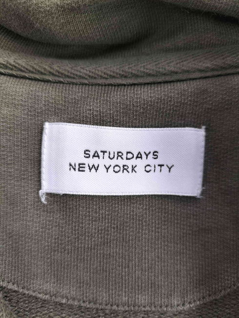 サタデーズニューヨークシティ Saturdays NYC コットン ハーフジップ トレーナー レディース import:S
