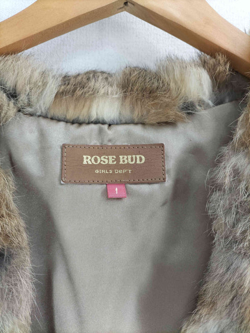 ローズバッド ROSE BUD リアルラビットファーベスト レディース JPN:1
