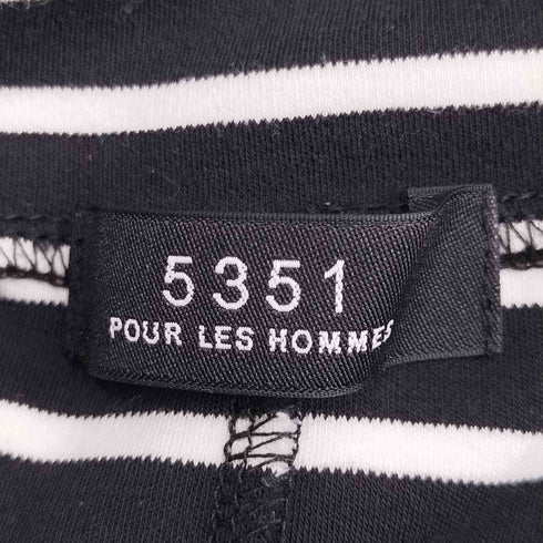ゴーサンゴーイチプールオム 5351 POUR LES HOMMES ボーダー タートルネック L/S Tシャツ メンズ JPN:2