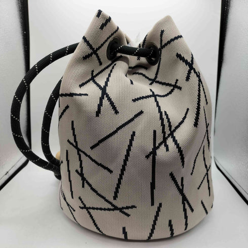 TORICOTE STICK BUCKET BAG 巾着バッグ 2way ニットバッグ レディース