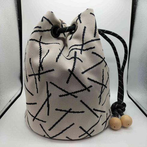 TORICOTE STICK BUCKET BAG 巾着バッグ 2way ニットバッグ レディース