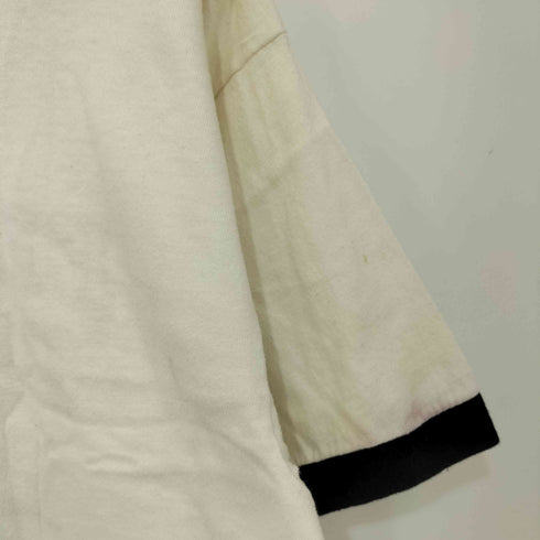 チャンピオン Champion 70s USA製 バータグ カレッジ プリント S/S リンガーTシャツ メンズ import:L