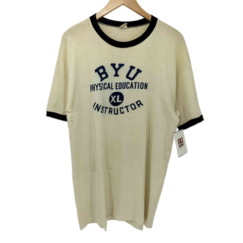 チャンピオン Champion 60s 4段 染み込みプリント S/S リンガー Tシャツ メンズ import:XL