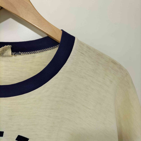 チャンピオン Champion 60s 4段 染み込みプリント S/S リンガー Tシャツ メンズ import:XL