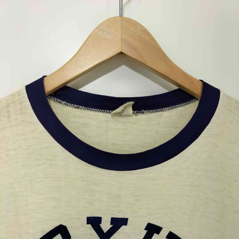 チャンピオン Champion 60s 4段 染み込みプリント S/S リンガー Tシャツ メンズ import:XL