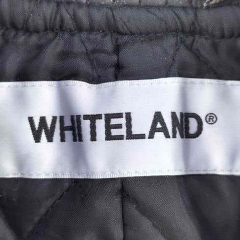 ホワイトランドブラックバーン WHITELAND BLACKBURN BIG PU MA-1 裏地キルティング フェイクレザージャケット メンズ FREE