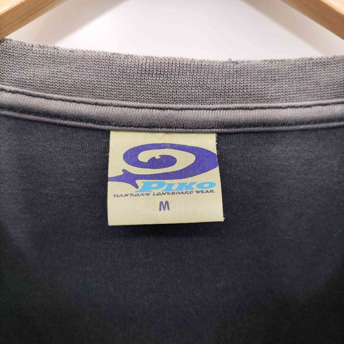 ピコ PIKO 00s Y2K ロゴ 袖プリント トライバル フェード L/S Tシャツ メンズ import:M