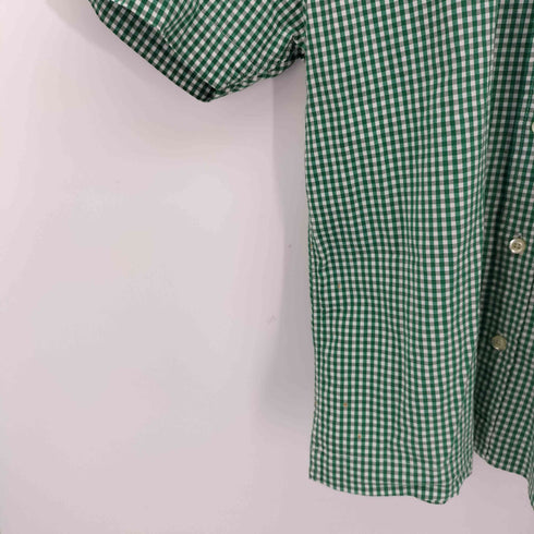 ギャップ Gap 90s OLD Stretch 白タグ ギンガムチェック S/S シャツ メンズ import:M
