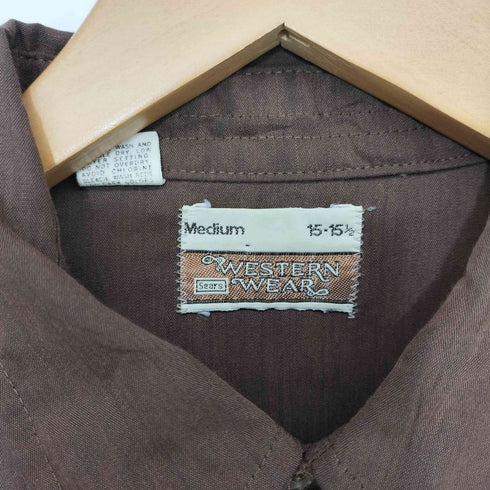 シアーズ Sears 70s WESTERN WEAR ウエスタン L/S シャツ メンズ import:M