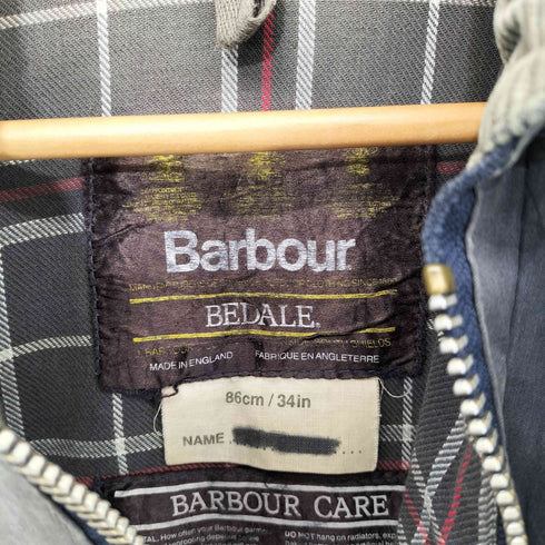 バブアー Barbour 80-90s イングランド製 3ワラント BEDALE オイルドジャケット メンズ UK:34