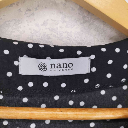 ナノユニバース NANO universe ドット柄ブラウス レディース FREE