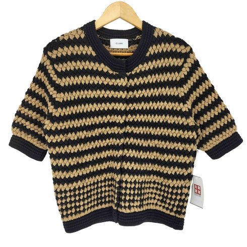 クラネ CLANE UNEVEN DOT HALF SLEEVE KNIT レディース FREE