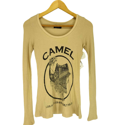 Lauren Moshi CAMEL サーマルカットソー Y2K レディース