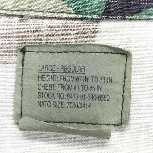 ユーエスアーミー U.S. ARMY MADE IN USA Woodland Camo Field Jacket メンズ LARGE REGULAR