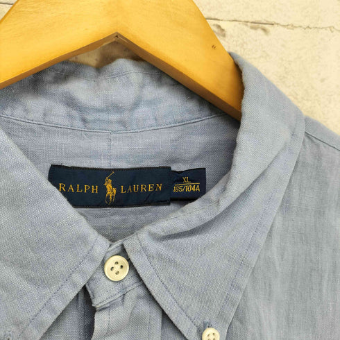 ラルフローレン RALPH LAUREN ポニー刺繍 S/S リネンシャツ メンズ JPN:XL