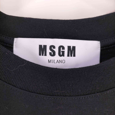 エムエスジーエム MSGM ロゴプリントクルーネックTシャツ レディース import:S