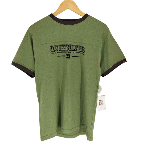 クイックシルバー Quiksilver フロントロゴプリントリンガーTシャツ メンズ JPN:L