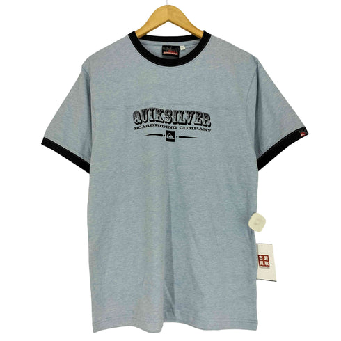クイックシルバー Quiksilver フロントロゴプリントリンガーTシャツ メンズ JPN:L